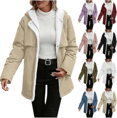 lange Damen Winterjacke