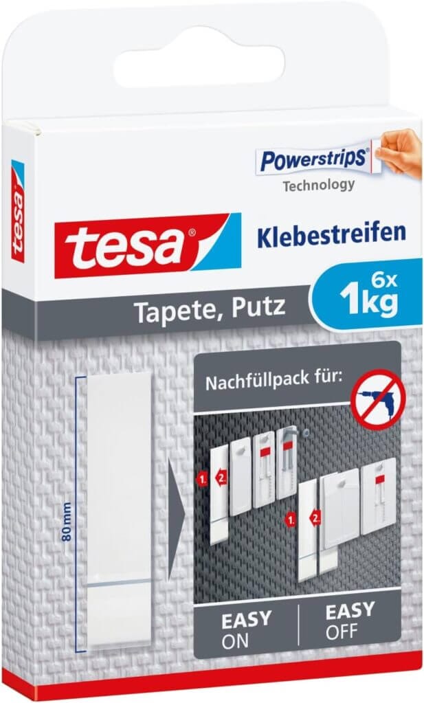 tesa Powerstrips Tapete und Putz – 24% Rabatt