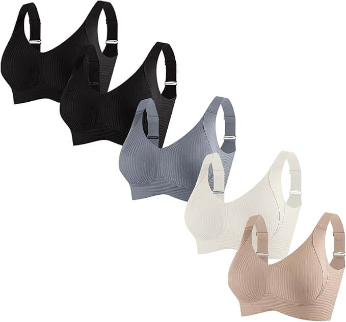 5er-Pack BH ohne Bügel – 65% Rabatt