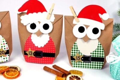 Papierdrachen DIY Adventskalender zum Befüllen