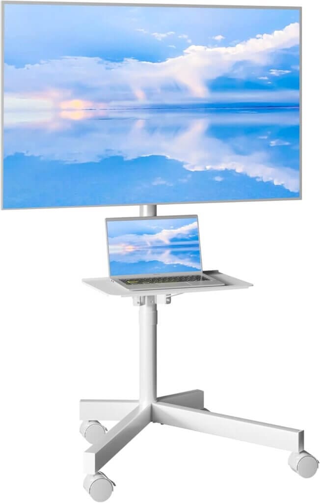 BONTEC Mobiler TV Ständer auf Rollen für 23-60 Zoll Plasma/LCD/LED Fernseher – 49% Rabatt