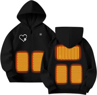 Beheizbare Sweatjacke fuer Kinder