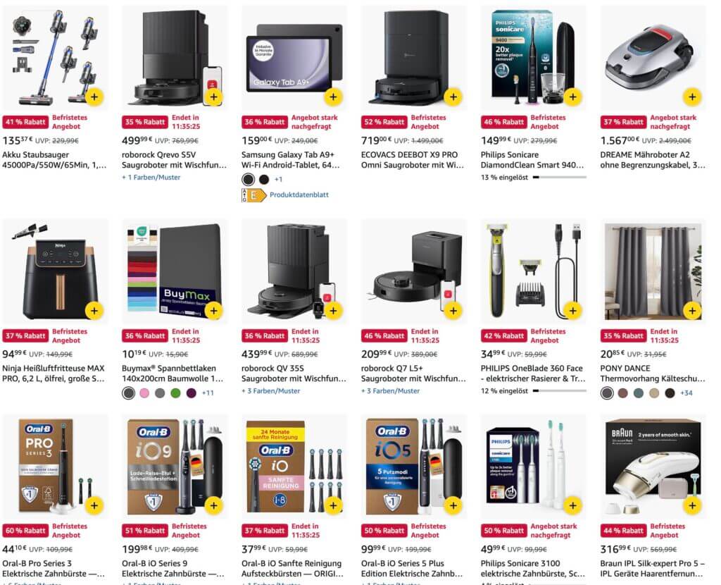 Frühe Black Friday Deals online:  Rabatte bis zu 80%