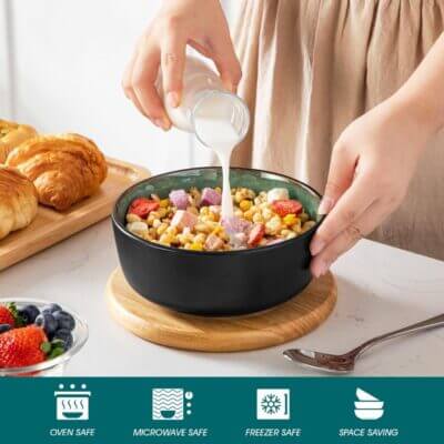 Bowl Schüssel Set 6 Personen von vancasso AMBER - 50% Rabatt 2 Bowl Schüssel Set