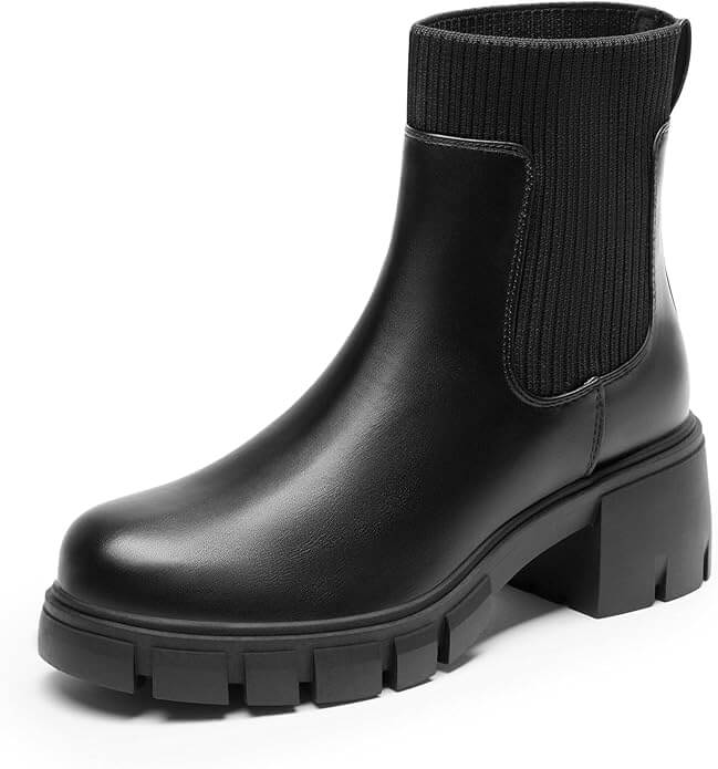 DREAM PAIRS Damenstiefel mit klobigem Absatz – 28% Rabatt