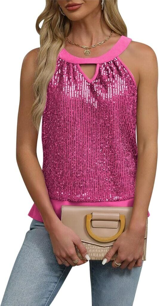 Glitzer Damen Oberteil – 70% Rabatt