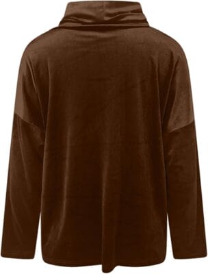 Damen Samt Langarmshirt