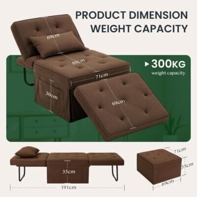 FLEXISPOT Schlafsessel 4 in 1