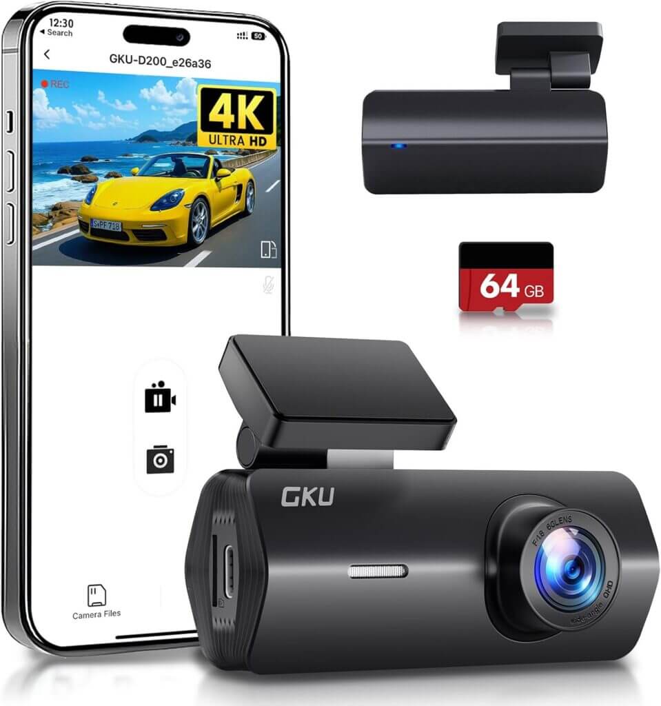 GKU 4K Dashcam – 31% Rabatt