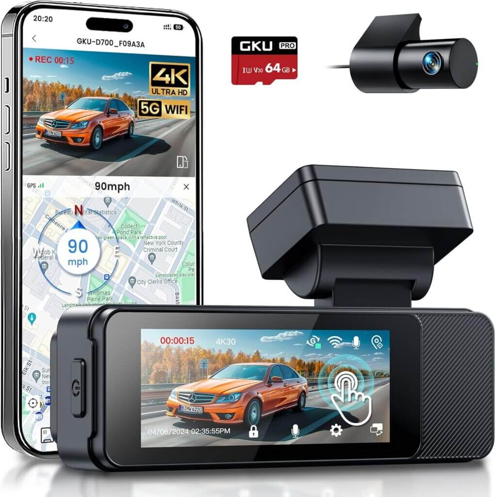 GKU Dashcam für das Auto – 33% Rabatt