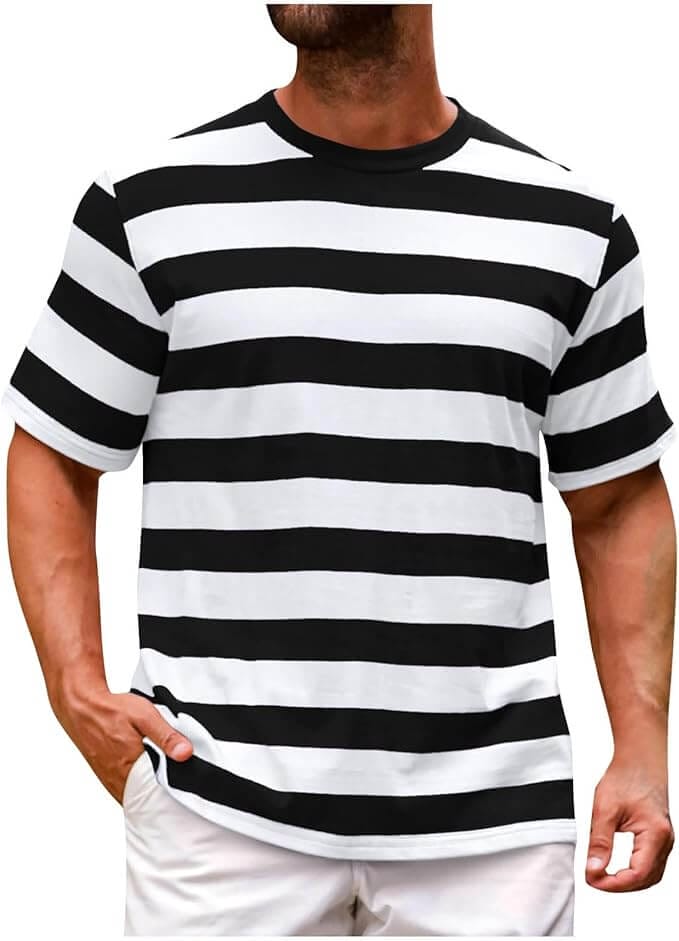 Gestreiftes Shirt für Herren – 70% Rabatt