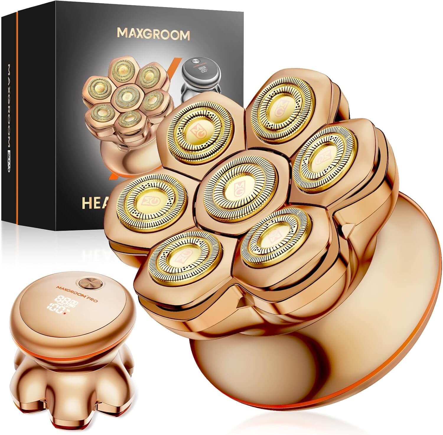 MAXGROOM 7D Pro Glatzen Rasierer – 75% Rabatt