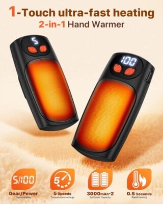 Elektrische Handwärmer im 2er-Pack - 68% Rabatt 2 Elektrische Handwärmer