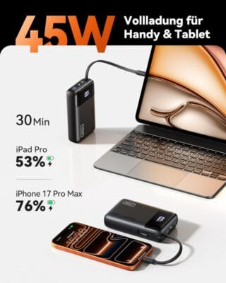 INIU 45W Power Bank - 60% Rabatt 2 Power Bank