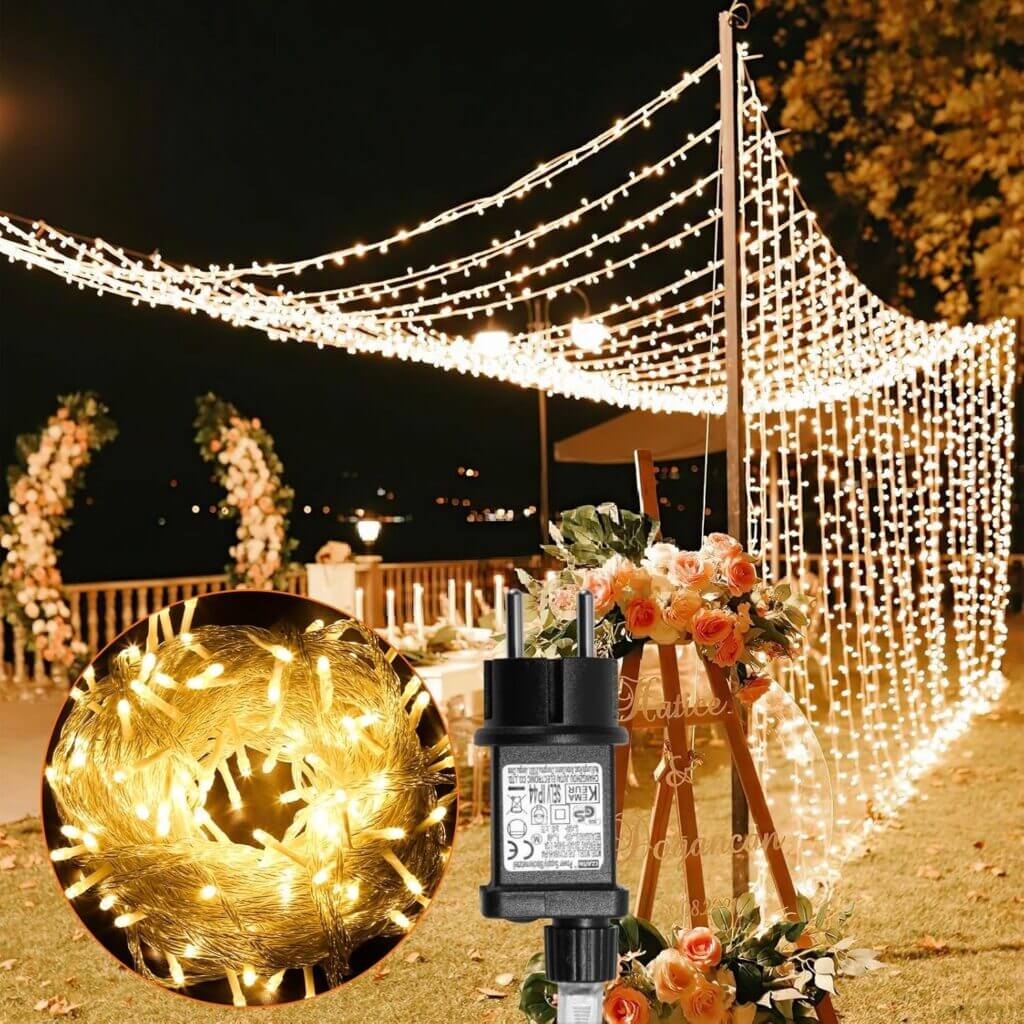 10M LED Lichterkette für außen – 40% Rabatt