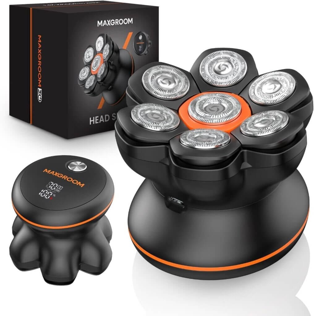 MAXGROOM 7D Glatzen Rasierer Herren – 70% Rabatt