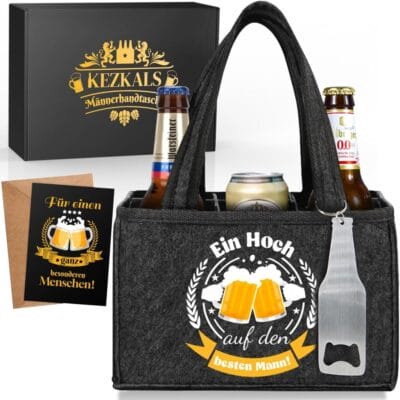 Männerhandtasche mit Platz für 6 Bierflaschen mit Flaschenöffner - 65% Rabatt 2 Maennerhandtasche Bier mit Flaschenoeffner