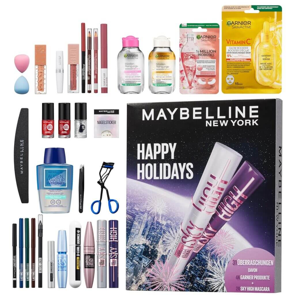 Maybelline New York Adventskalender – 25% Rabatt