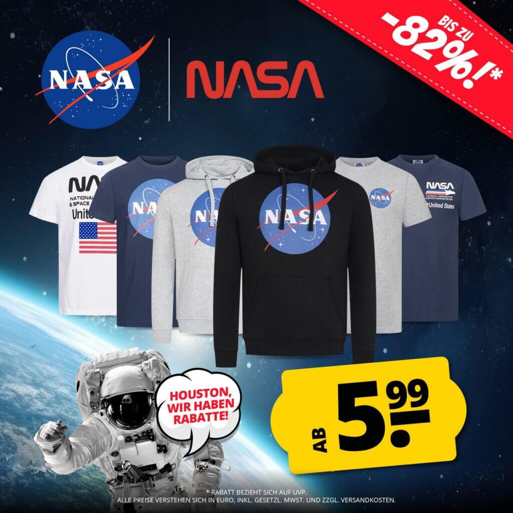 NASA Streetwear Kollektion – BIS ZU 82% RABATT