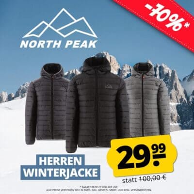 NORTH PEAK Herren Winterjacken Sale - 70% Rabatt 2 NORTH PEAK Herren Winterjacke Sale