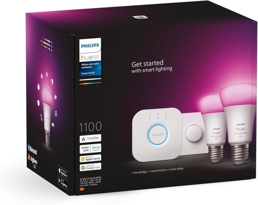 Philips Hue White & Color Ambiance Starter Set – 44% Rabatt