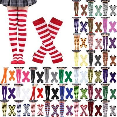 Regenbogen High Overknee Strümpfe Set - 70% Rabatt 2 Regenbogen High Overknee Strümpfe Set