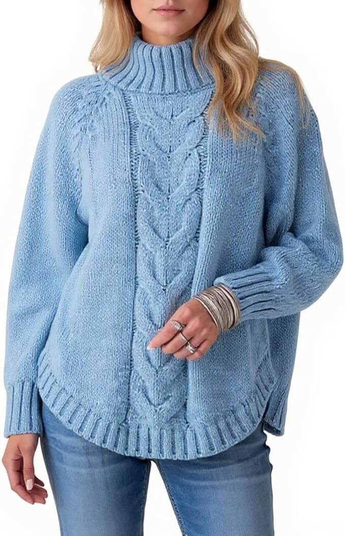Rollkragenpullover für Damen – 40% Rabatt