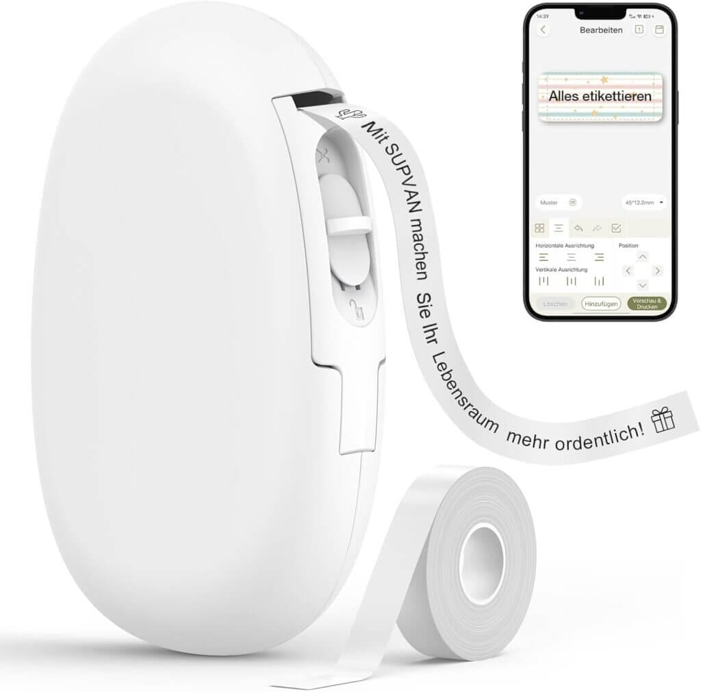 SUPVAN E10 Etikettendrucker – 50% Rabatt