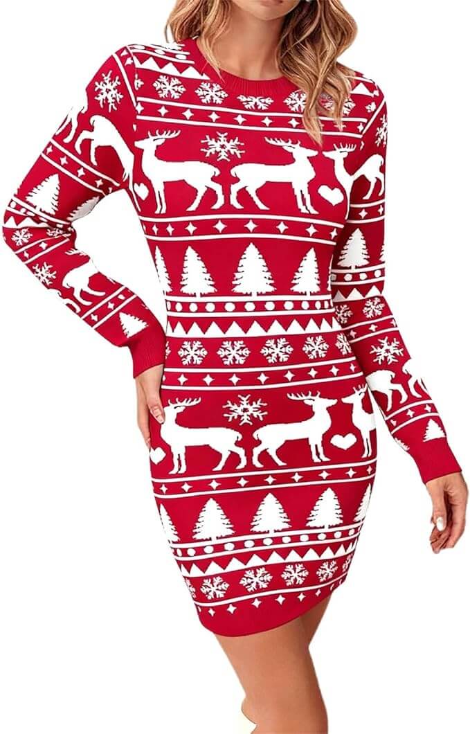 Damen Weihnachtskleid – 50% Rabatt