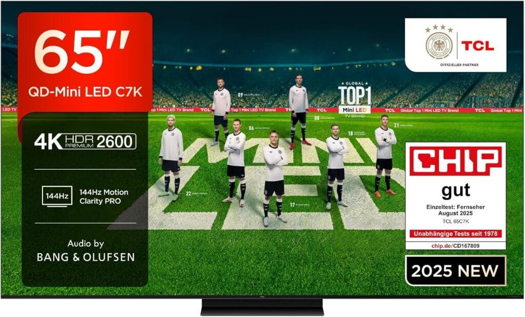TCL 65C7K 65 Zoll QD-Mini LED Fernseher – 30% Rabatt