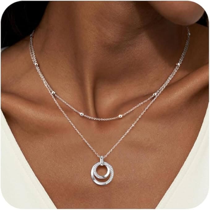 TempBeau Damen Halskette Silberoptik – 50% Rabatt