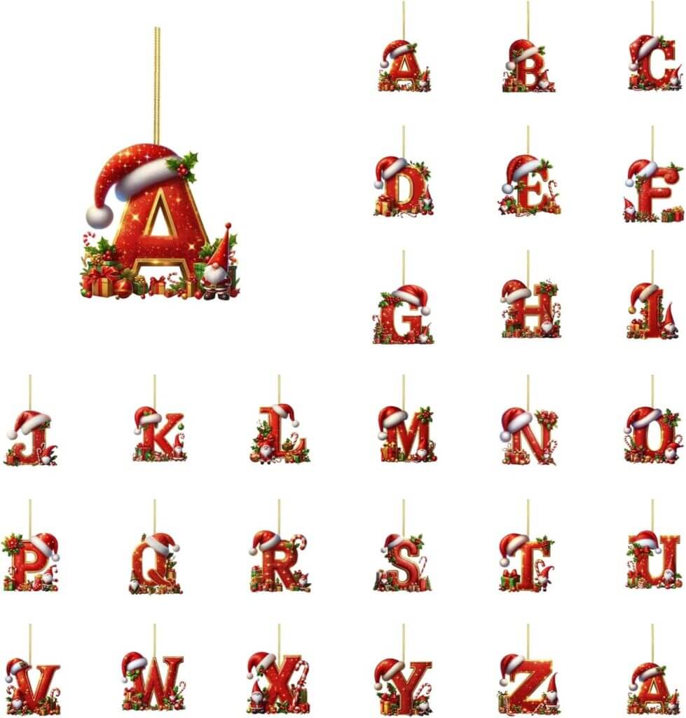 Weihnachtsbuchstaben Anhänger – 50% Rabatt