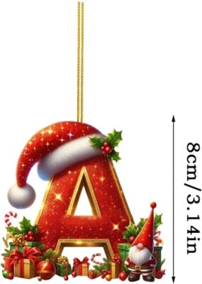 Weihnachtsbuchstaben Anhaenger
