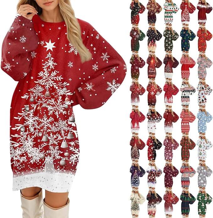 Weihnachtskleid Damen – 50% Rabatt