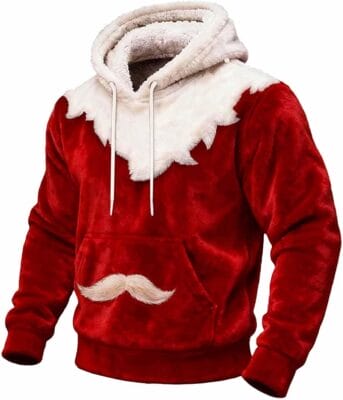 Weihnachtspullover Herren Fleece Hoodie - 50% Rabatt 2 Weihnachtspullover Herren Fleece Hoodie