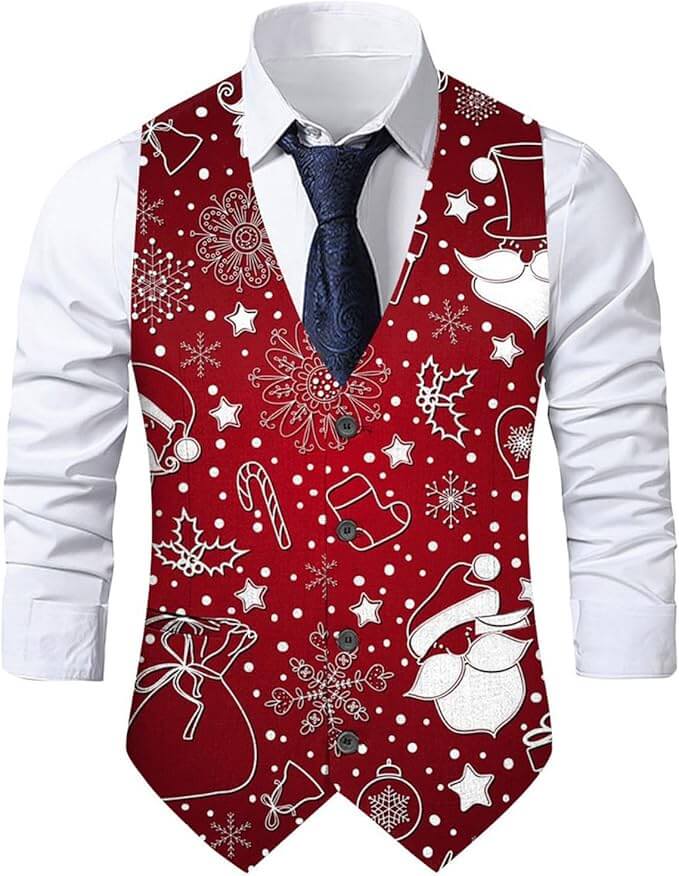 Weihnachtsweste für Herren – 50% Rabatt