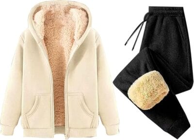 Gefüttertes Jogginganzug Damen Set - 30% Rabatt 2 gefüttertes Jogginganzug Damen Set