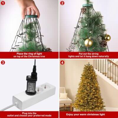 sylvwin 2M Weihnachtsbaum Beleuchtung b