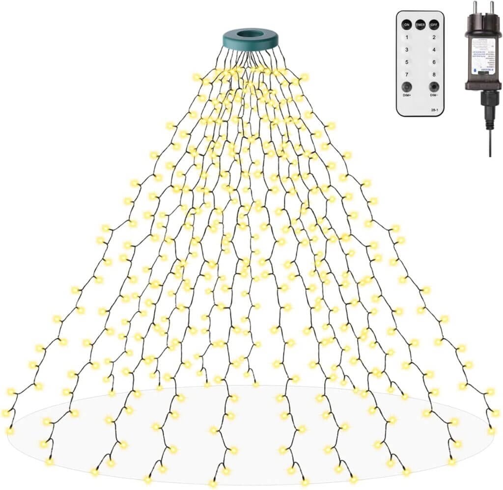 sylvwin 2M Weihnachtsbaum Beleuchtung mit 16 Girlanden – 45% Rabatt