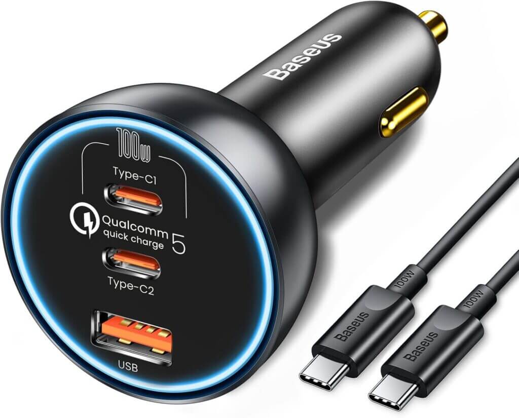 Baseus 160W USB C Autoladegerät 3 Ports – 40% Rabatt