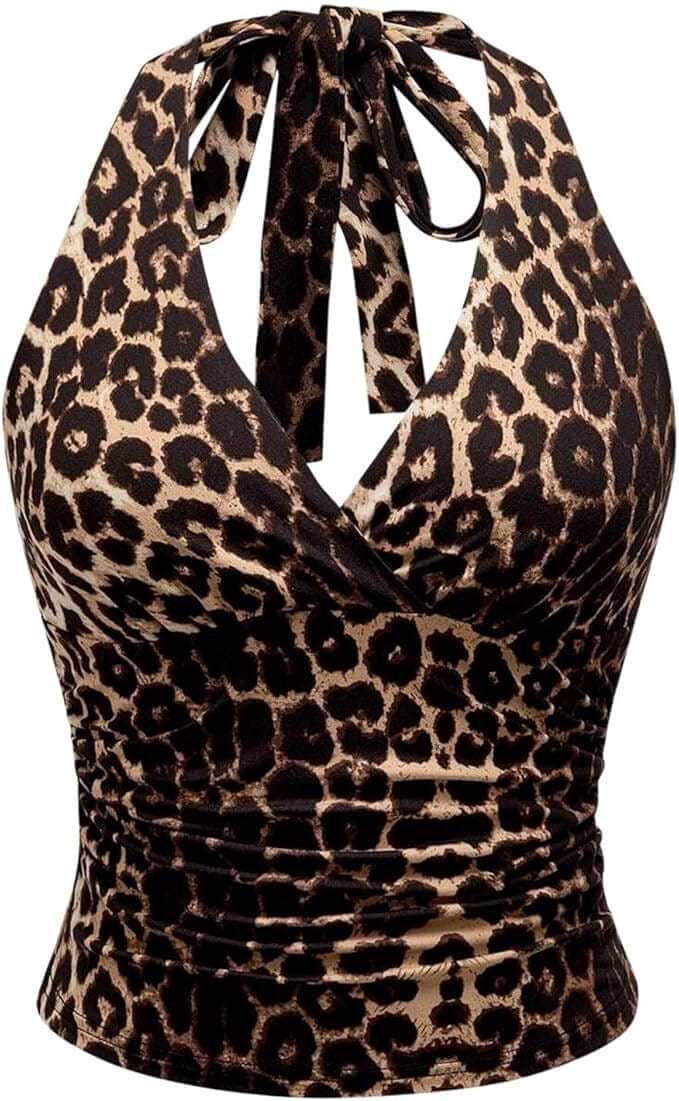 Damen Trägertop mit Leopardenmuster – 50% Rabatt