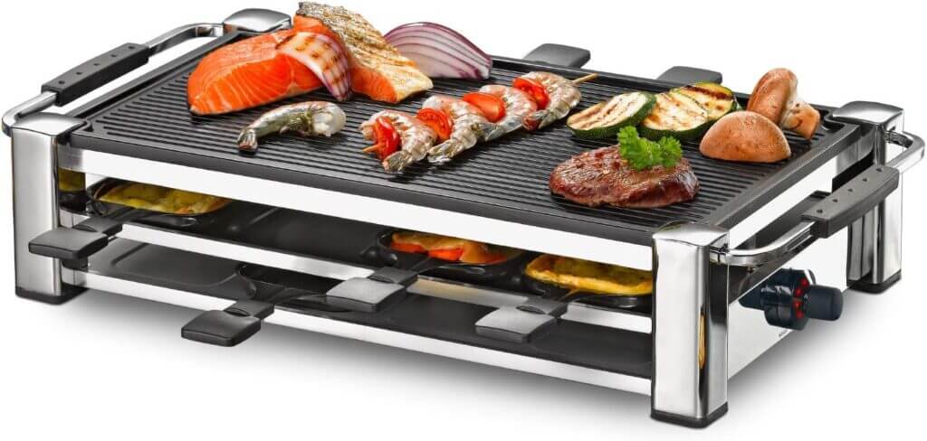 Lieferung noch vor Sylvester: ROMMELSBACHER RCC 1500 Raclette Grill – 29% Rabatt
