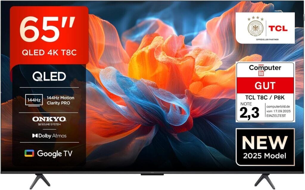 TCL 65T8C QLED 4K HDR Fernseher – 30% Rabatt