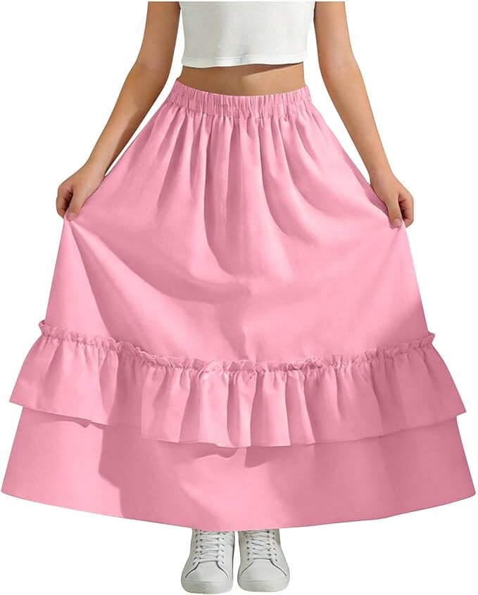 Langer Mädchen Rock – 70% Rabatt