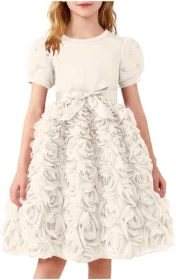 Mädchen-Sommerkleid mit Rundhals