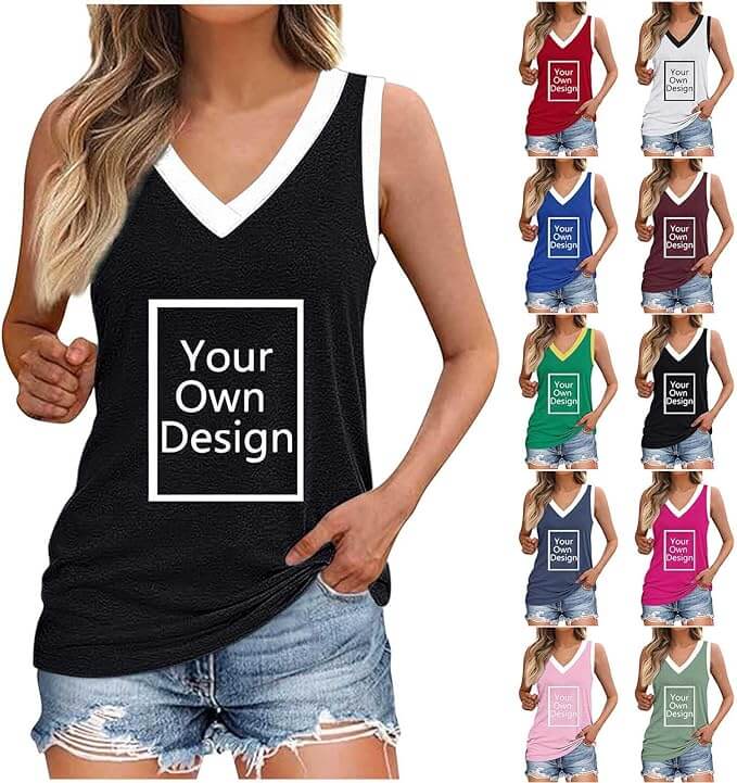 Damen Tanktop mit eigenem Design – 60% Rabatt