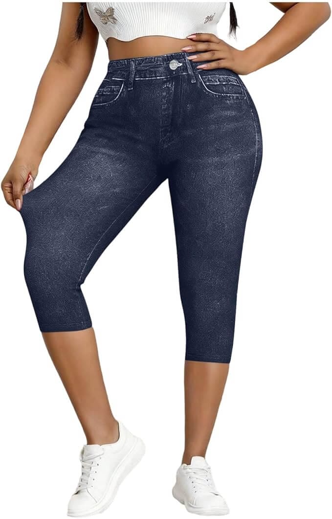 Damen Freizeithose im Jeans-Look – 70% Rabatt