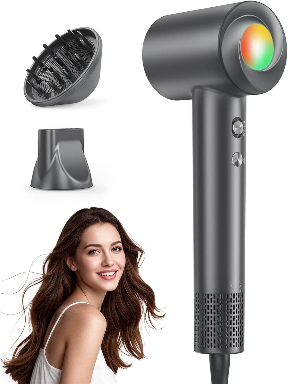 Ionen-Haartrockner mit Diffusor – 70% Rabatt