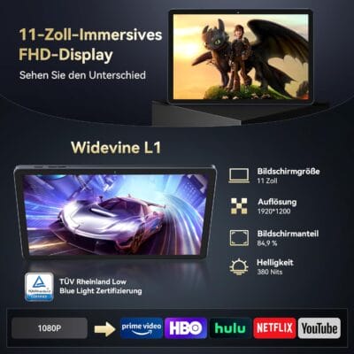 Android 15 Gaming Tablet 11 Zoll