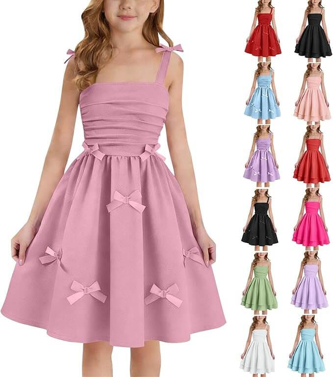 Niedliches Mädchen Kleid in verschiedenen Farben – 70% Rabatt